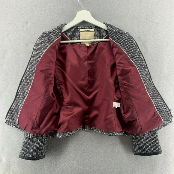 Banana Republic Black and White Tweed Blazer - Picture 4 of 12